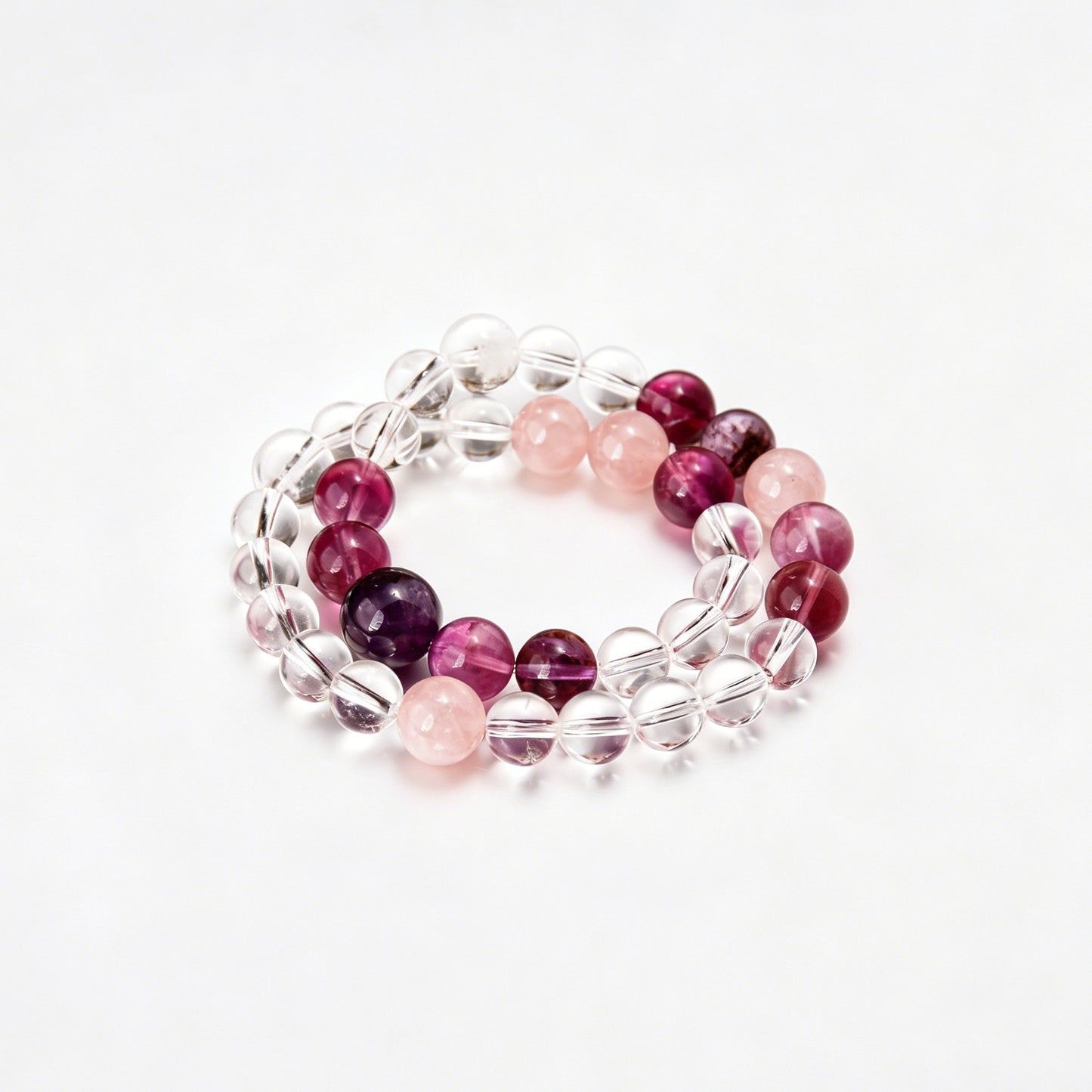[AA-260033] The Empath’s Companion Amethyst & Rose Quartz & Clear Quartz Emotional Balance