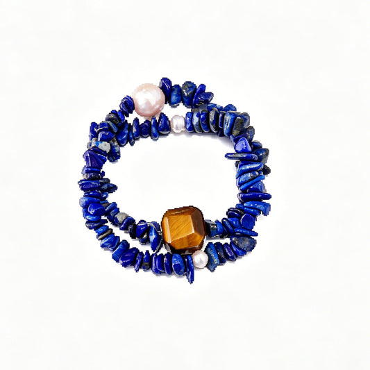 [AA-260022] Visionary’s Path Bracelet  Communication & Truth  Lapis Lazuli