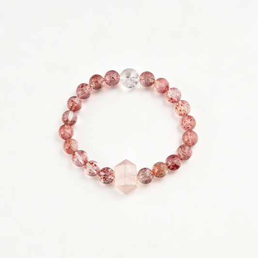 [AA-260001]The Self-Love Attraction Bracelet  Strawberry Quartz  Love & Relationships