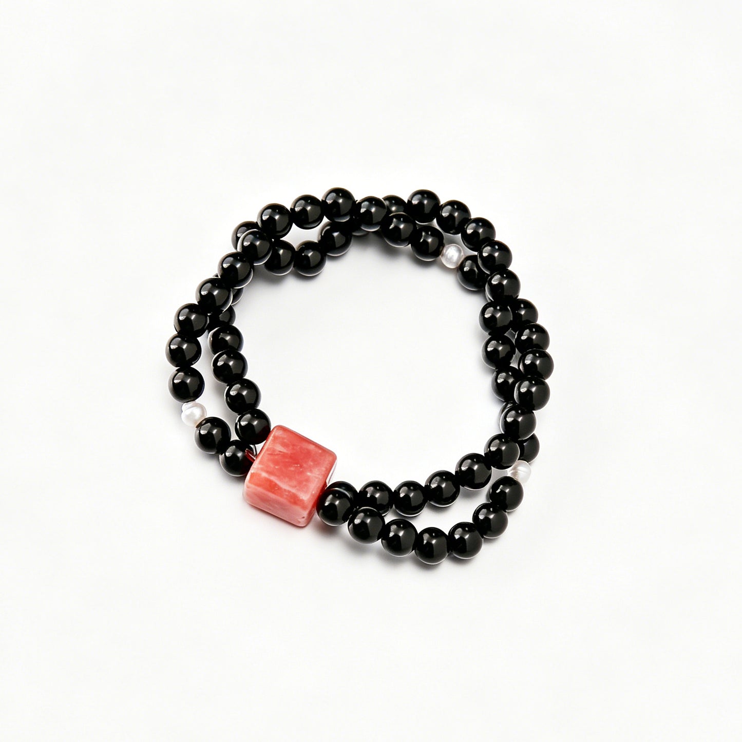 [AA-260030] Eternal Love & Passion Emotional Balance Obsidian & Rhodochrosite