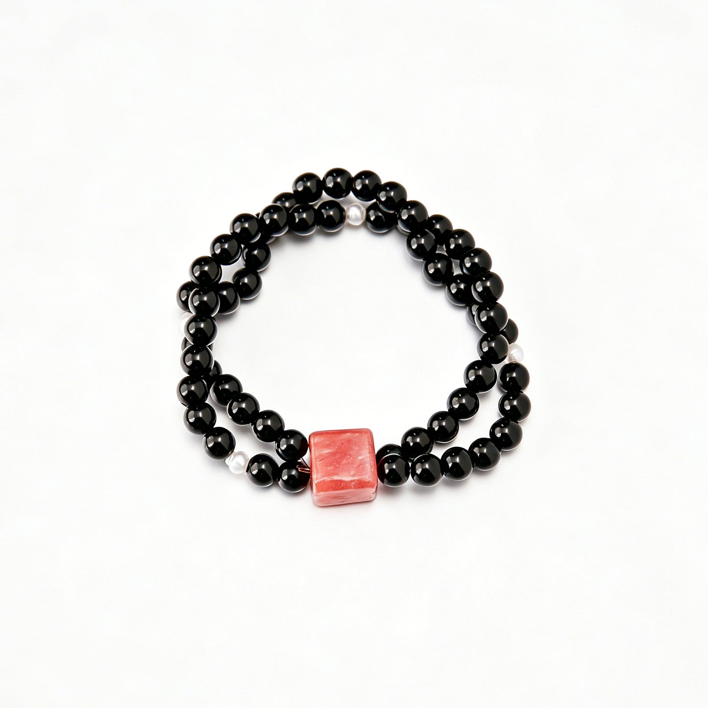 [AA-260030] Eternal Love & Passion Emotional Balance Obsidian & Rhodochrosite