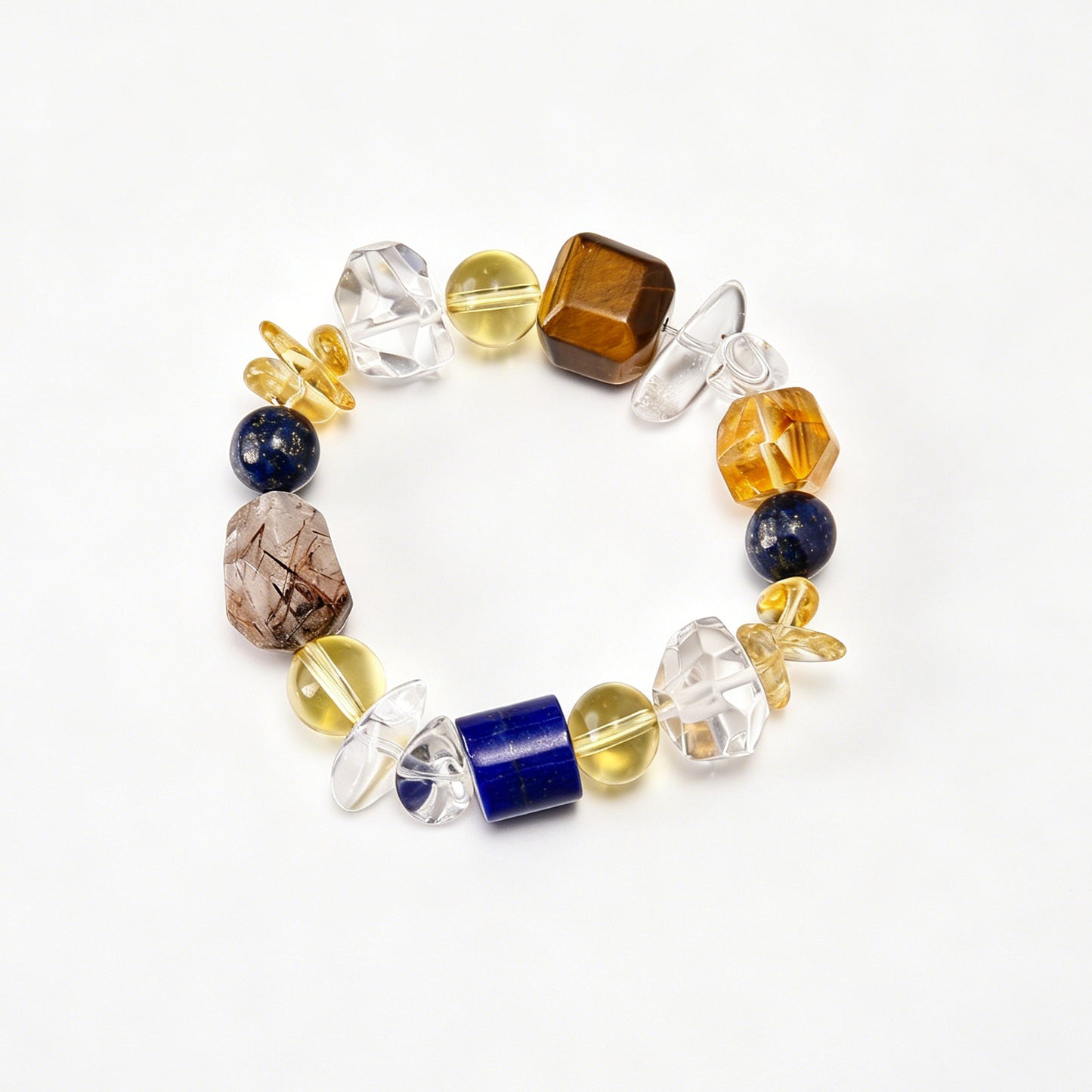 [AA-260009] Manifestation Blueprint of Leadership  Wealth & Career  Lapis Lazuli & Phantom Rutilated Quartz