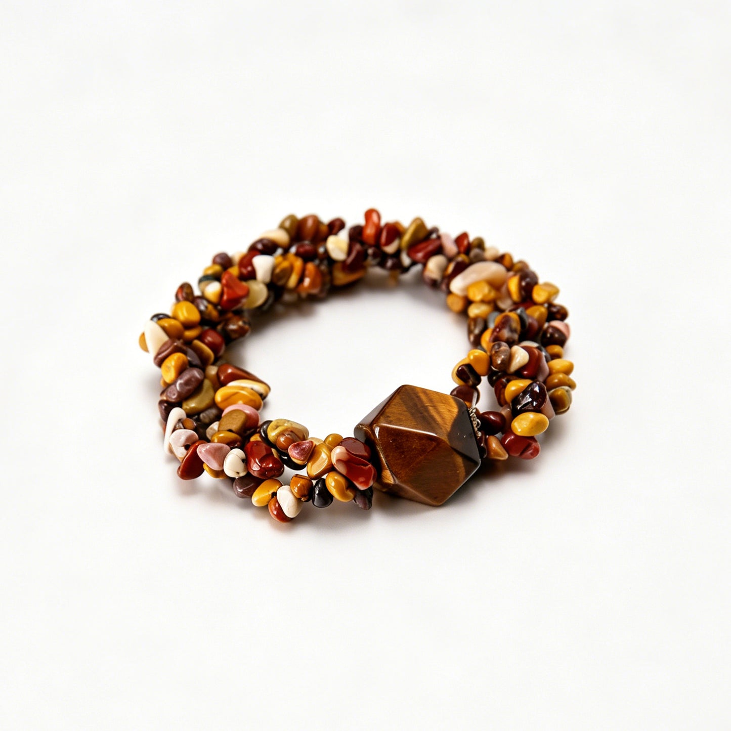 [AA-260034]Sacral Chakra Awakening  Tiger's Eye & Yolk Stone Vitality & Balance