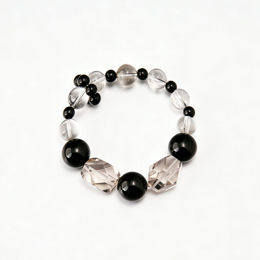 [AA-260016] Deep Earth Anchor  Obsidian  &  Smoky Quartz  Protection & Shielding