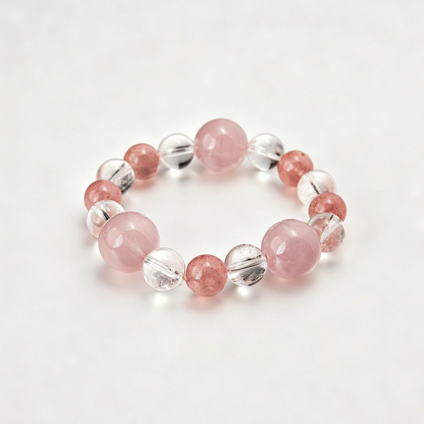 [AA-260002] Venusian Bloom: Love Magnet Rose Quartz & Clear Quartz Love & Relationships