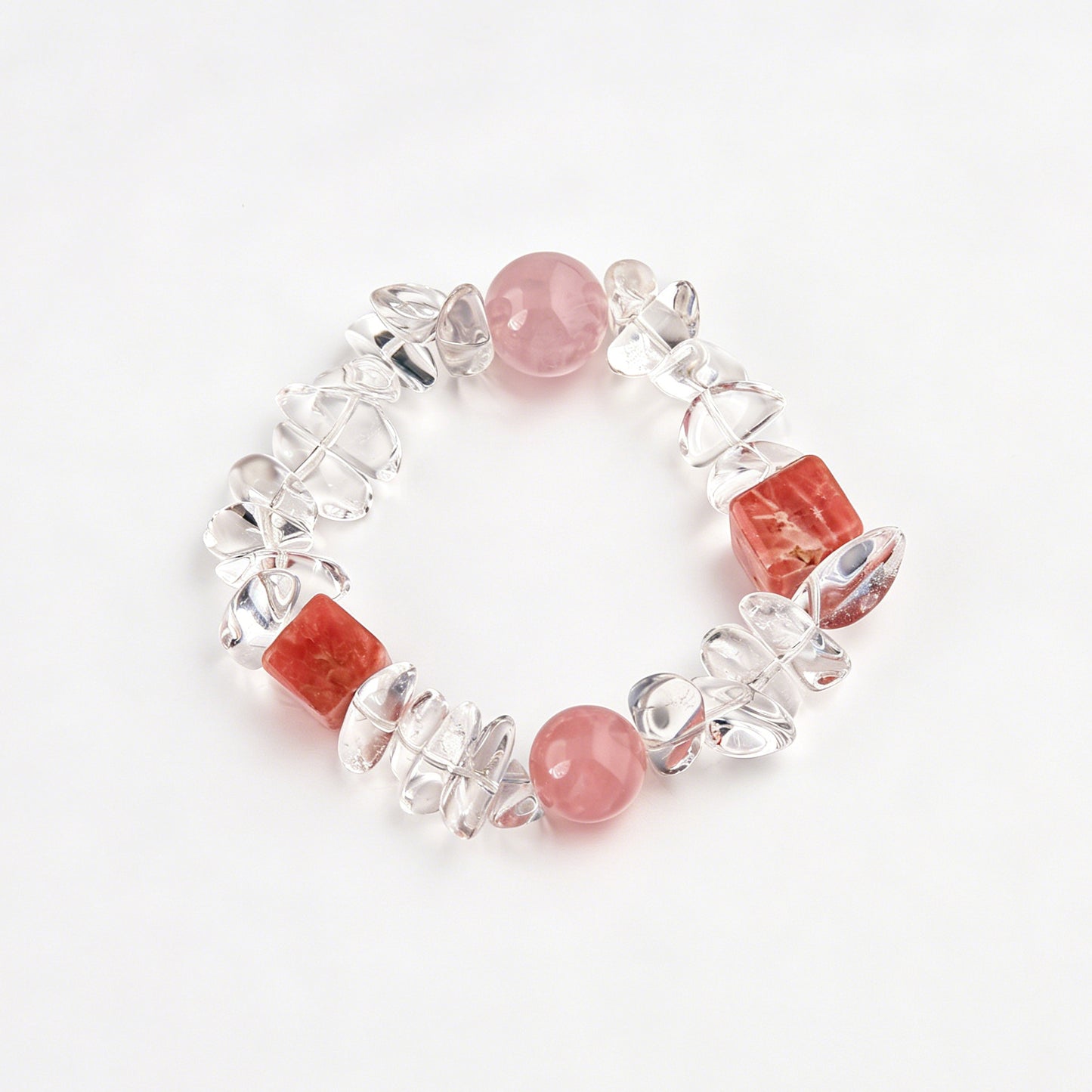 [AA-260003] The Heart Healer: Embrace Your Wounds Love & Relationships  Rhodochrosite & Clear Quartz