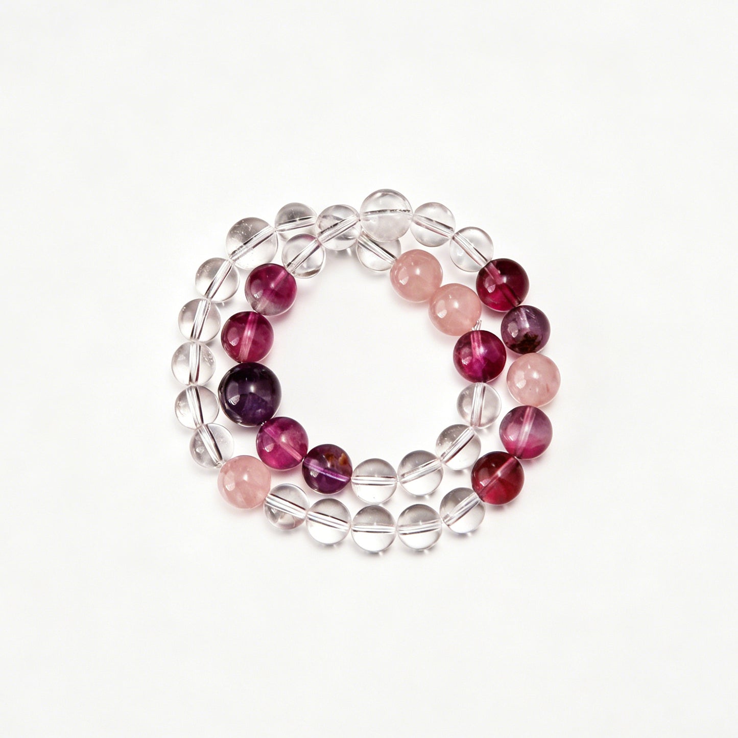 [AA-260033] The Empath’s Companion Amethyst & Rose Quartz & Clear Quartz Emotional Balance