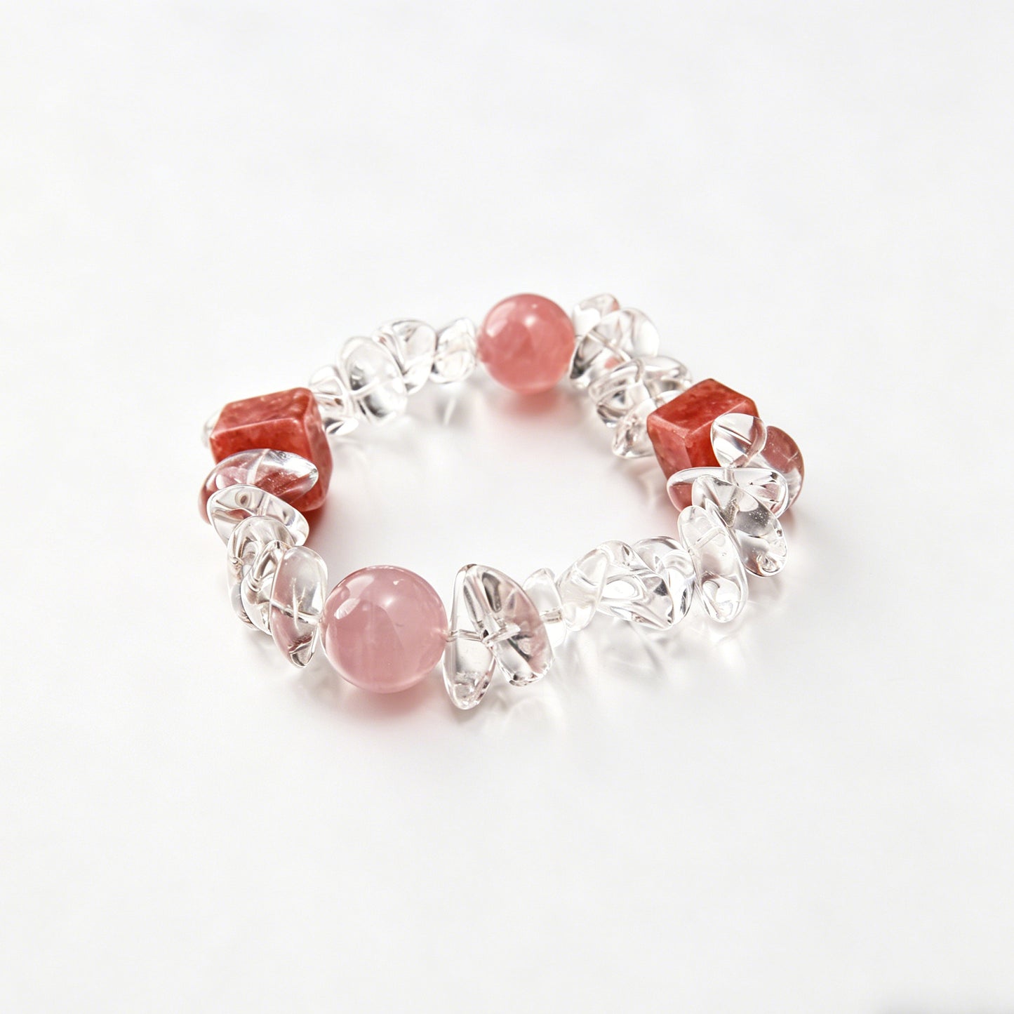 [AA-260003] The Heart Healer: Embrace Your Wounds Love & Relationships  Rhodochrosite & Clear Quartz