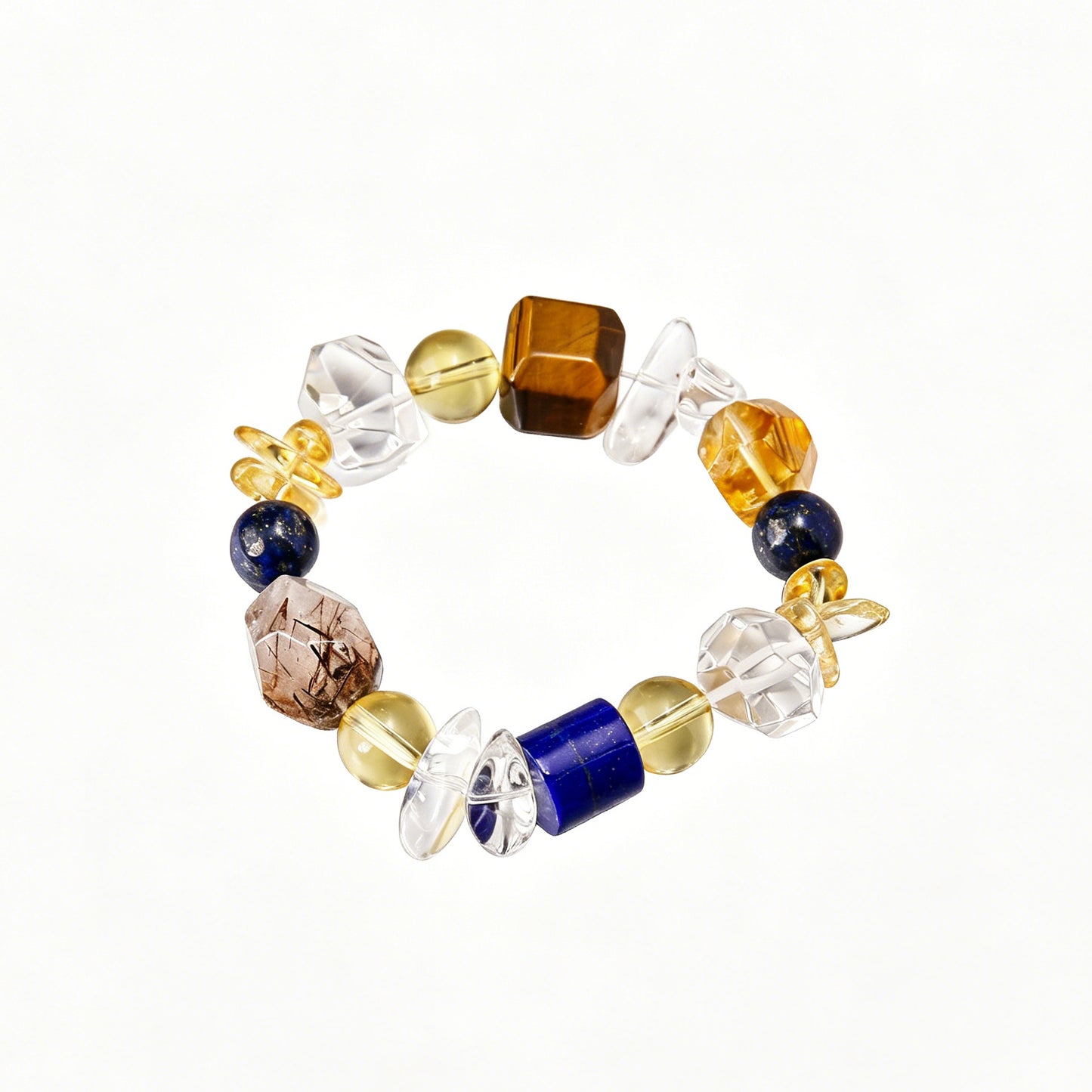 [AA-260009] Manifestation Blueprint of Leadership  Wealth & Career  Lapis Lazuli & Phantom Rutilated Quartz