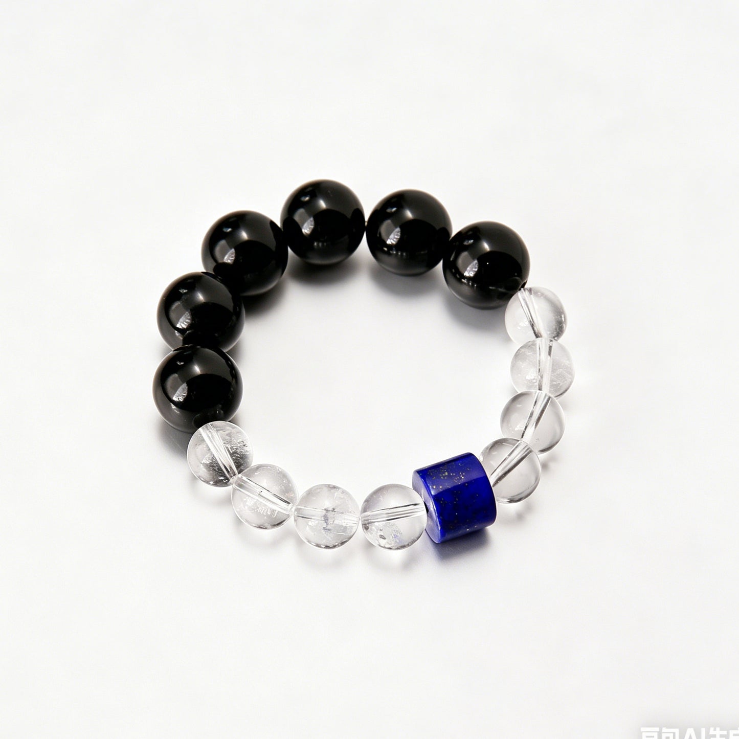 [AA-260039] Truth Seeker’s Protection  Obsidian & Clear Quartz & Lapis Lazuli  Vitality & Balance