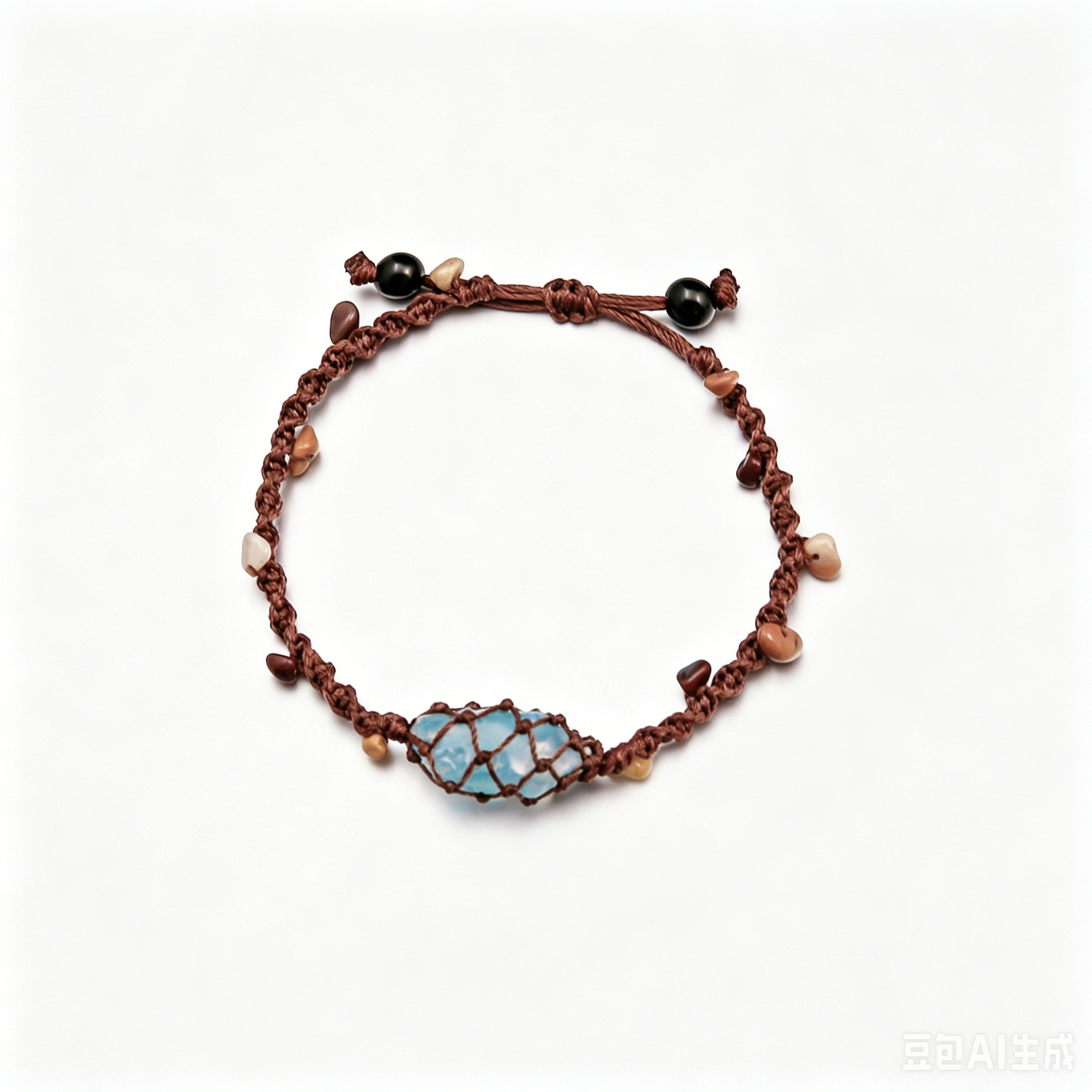 [AA-260041] The Whispering Branch: Forest Voice Aquamarine & Yolk Stone & Obsidian