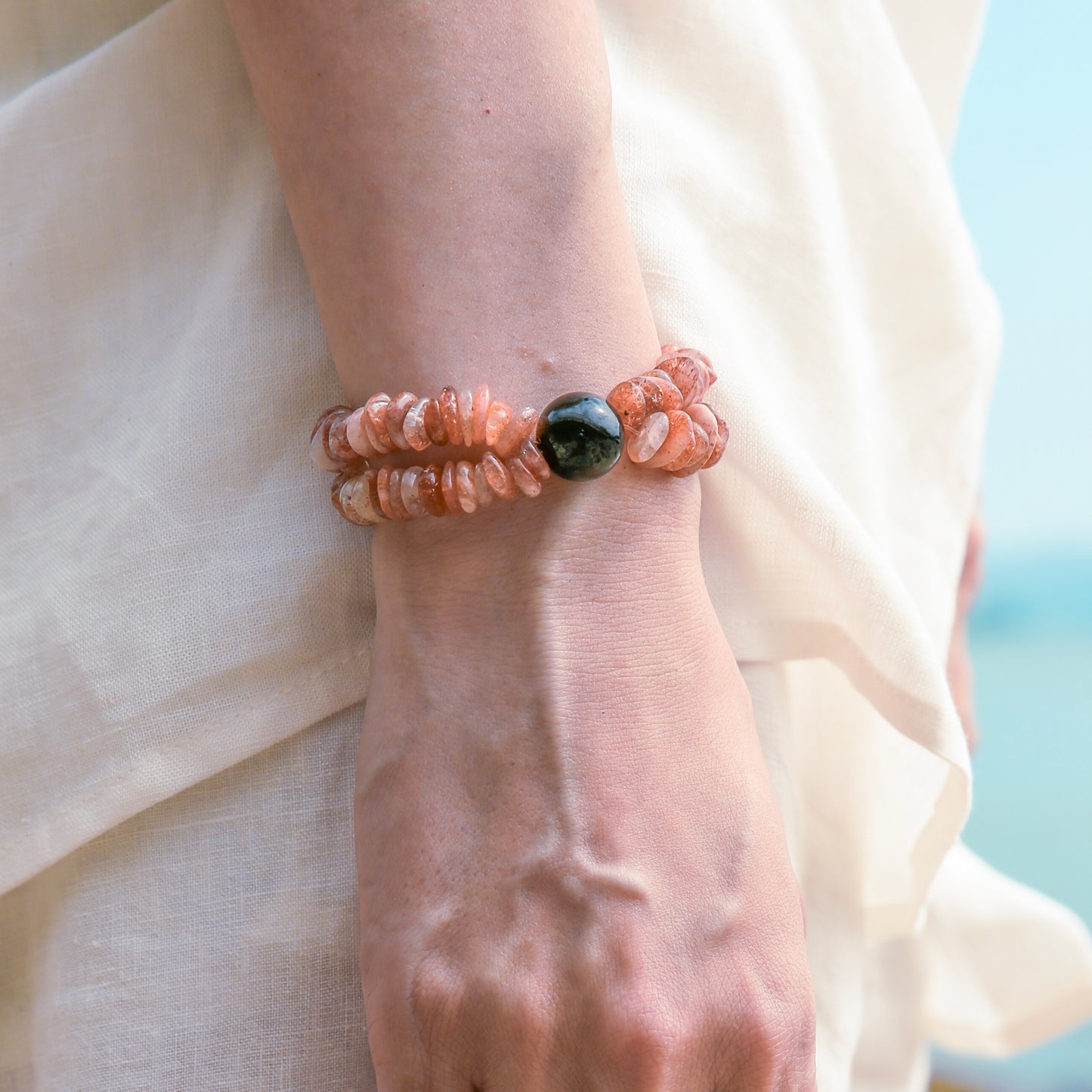 [AA-260037]Strength & Endurance Strawberry Quartz & Obsidian Vitality & Balance