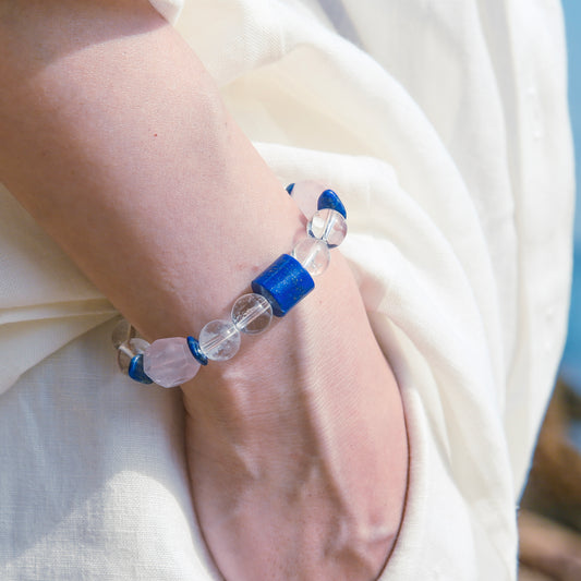 [AA-260020]Speak YSpeak Your Truth Gentlyour Truth Gently Rose Quartz & Lapis Lazuli & Clear Quartz