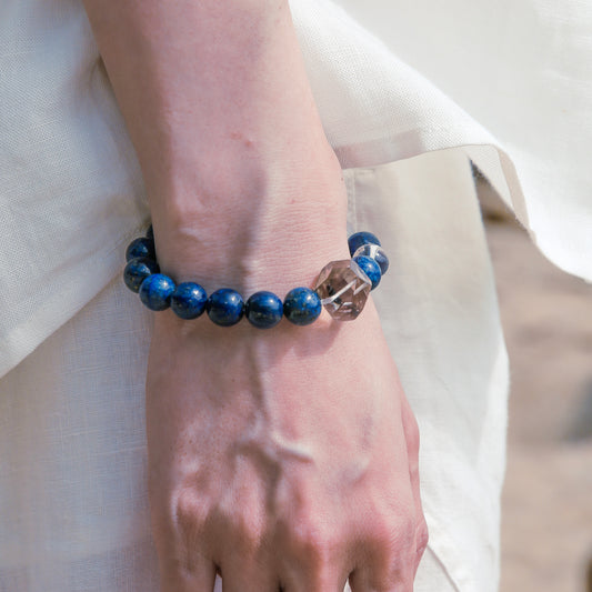 [AA-260019] Throat Chakra Soother Lapis Lazuli & Clear Quartz Communication & Truth