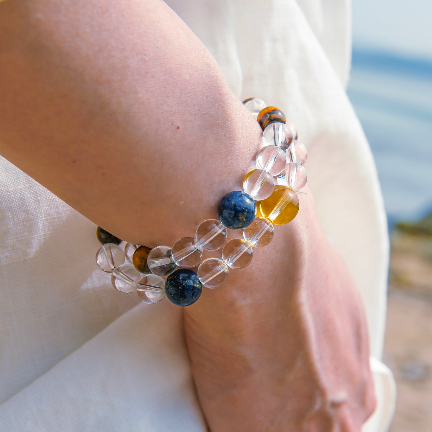 [AA-260027] Sapphire Wisdom: Mind Clarity  Lapis Lazuli & Clear  QuartzIntuition & Higher Self