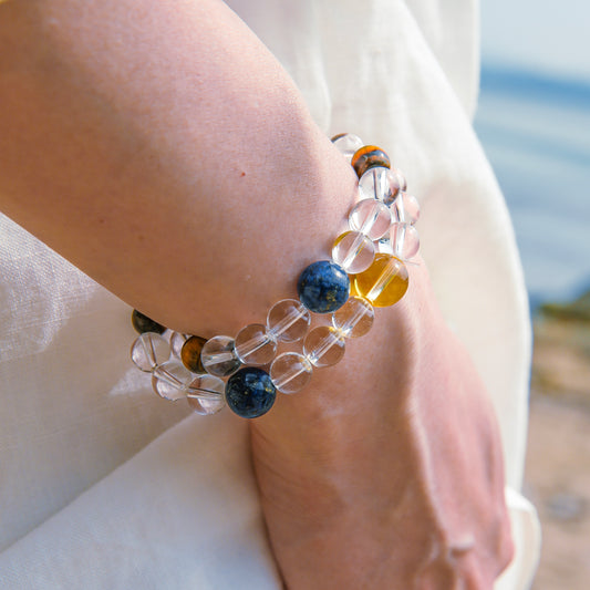 [AA-260027] Sapphire Wisdom: Mind Clarity  Lapis Lazuli & Clear  QuartzIntuition & Higher Self