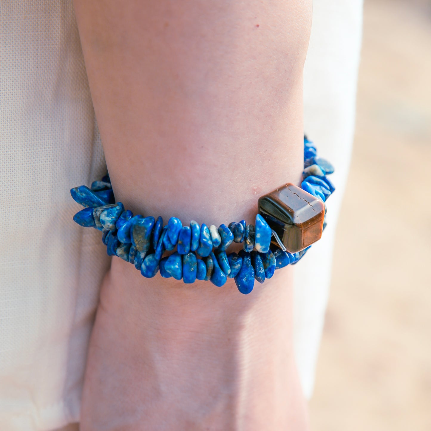 [AA-260022] Visionary’s Path Bracelet  Communication & Truth  Lapis Lazuli