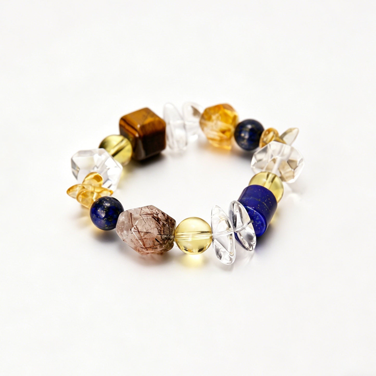 [AA-260009] Manifestation Blueprint of Leadership  Wealth & Career  Lapis Lazuli & Phantom Rutilated Quartz