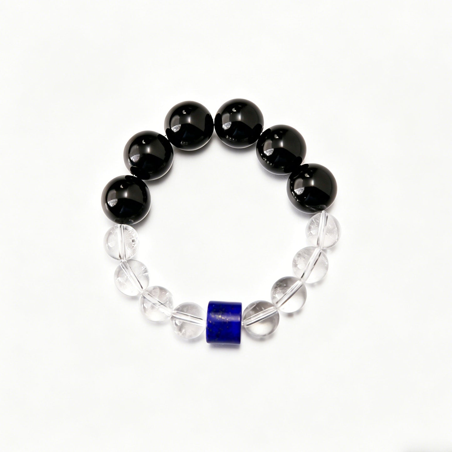 [AA-260039] Truth Seeker’s Protection  Obsidian & Clear Quartz & Lapis Lazuli  Vitality & Balance