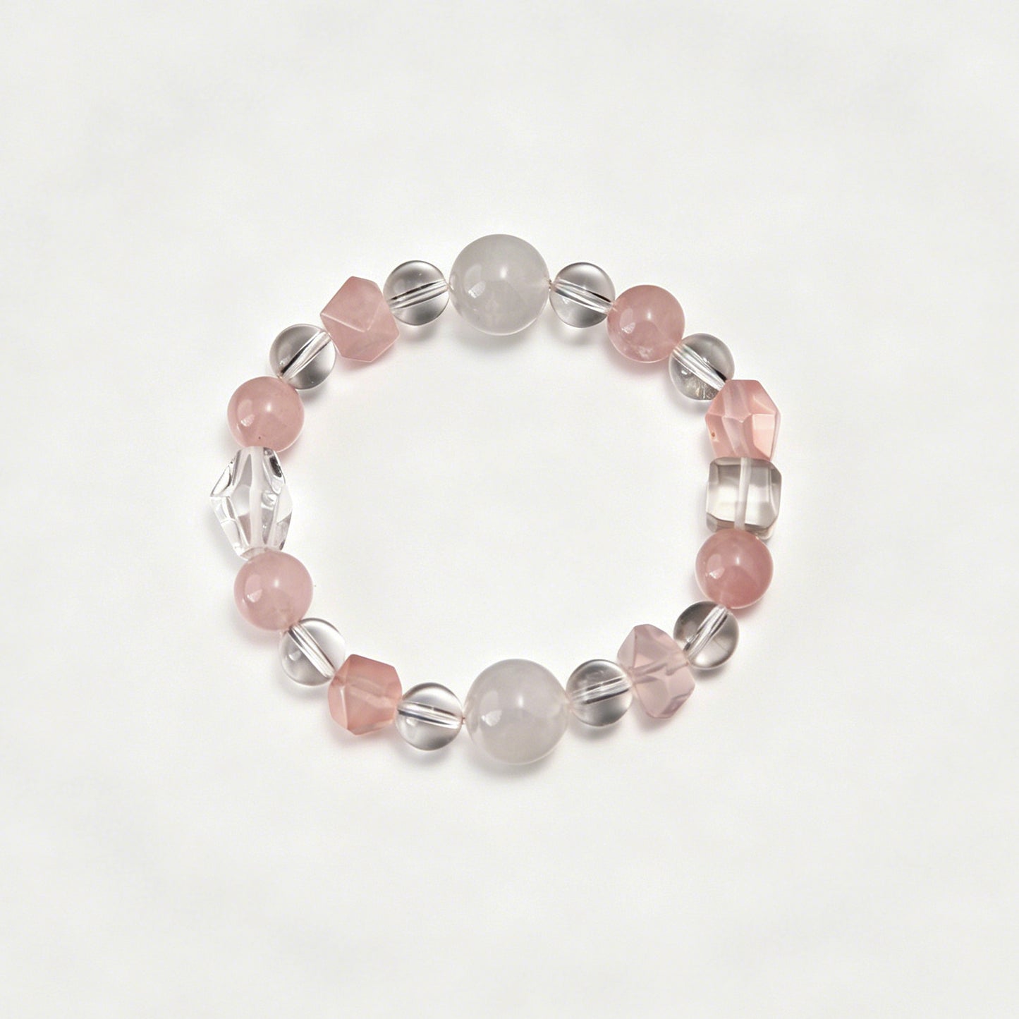[AA-260006] Nurturing Mother's Energy Clear Quartz & Rose Quartz & Moonstone Love & Relationships