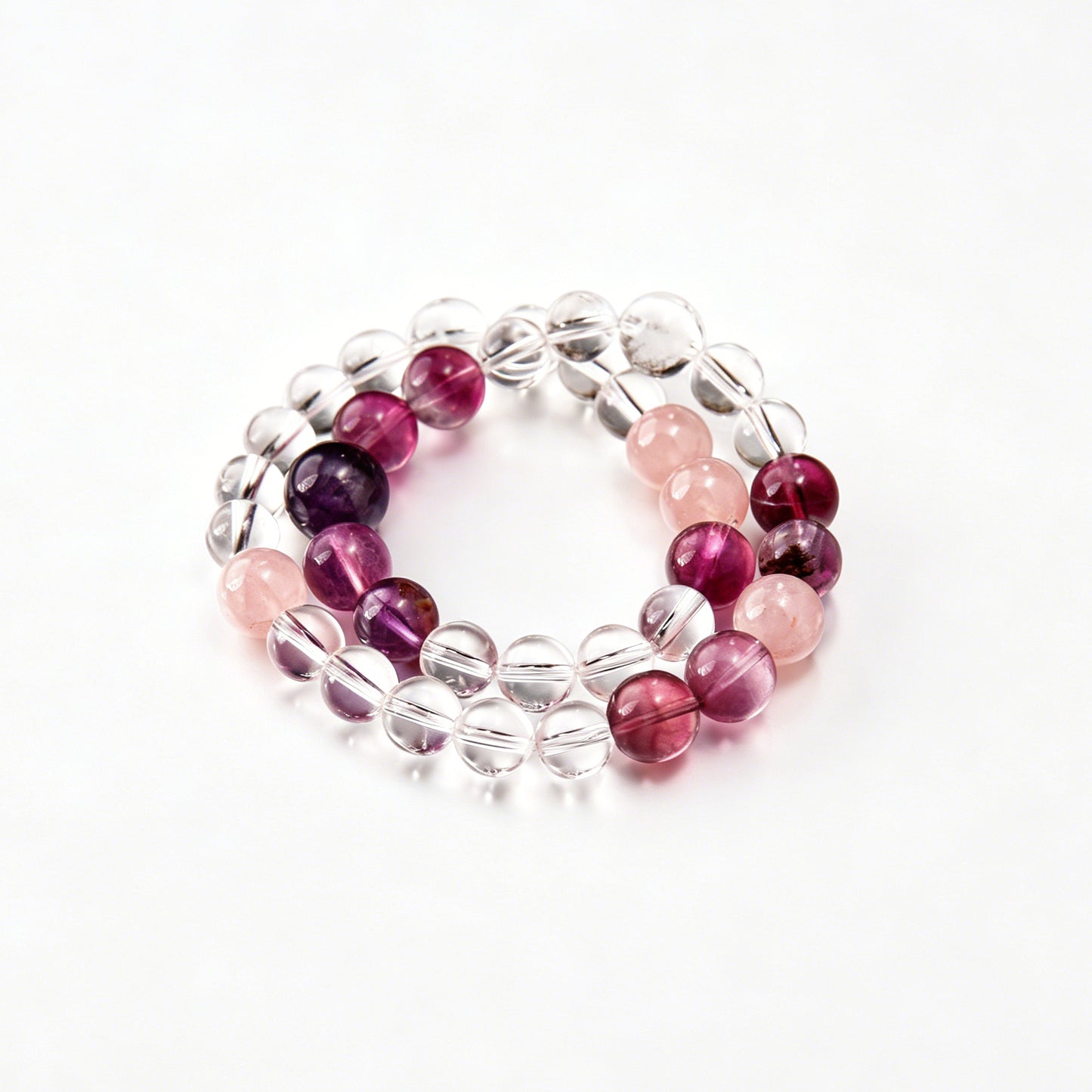 [AA-260033] The Empath’s Companion Amethyst & Rose Quartz & Clear Quartz Emotional Balance