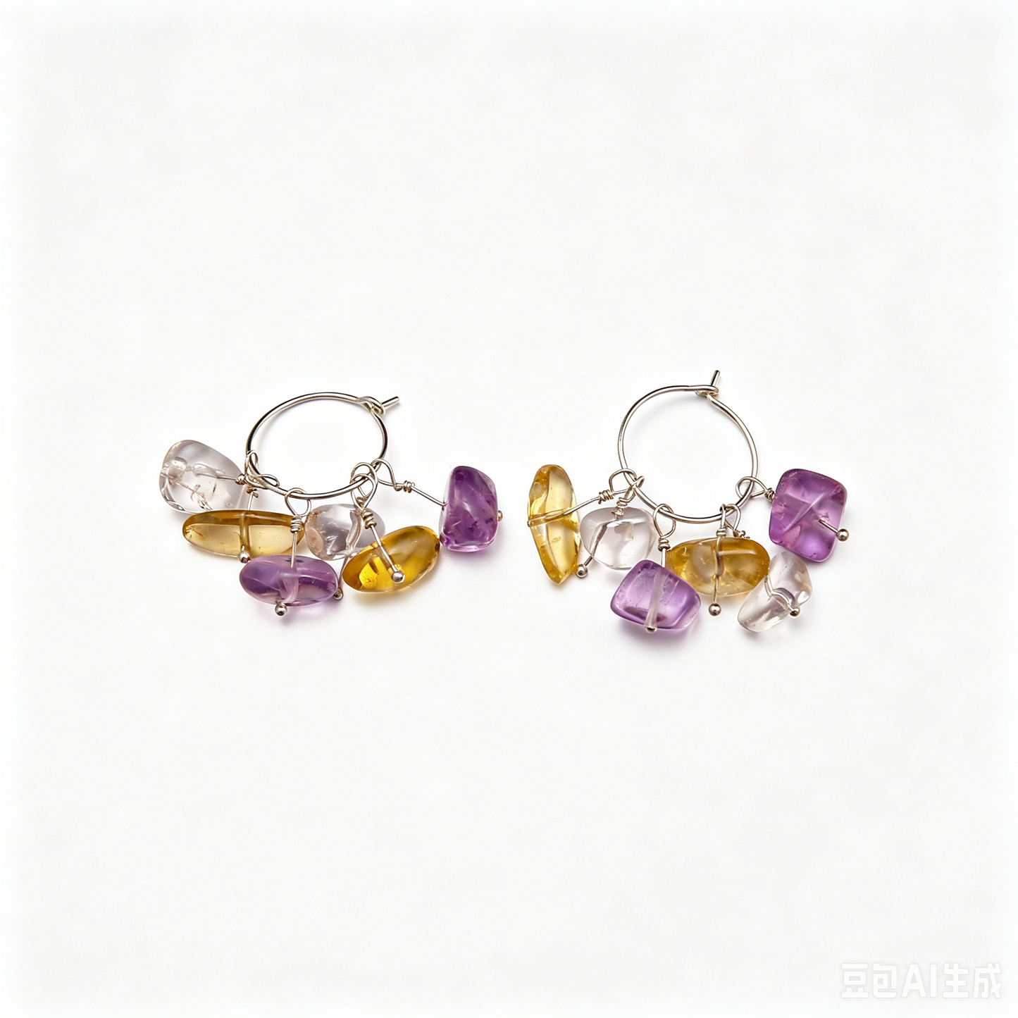 [AC-260049] The Twilight Spark: Duality of Light  Amethyst & Citrine