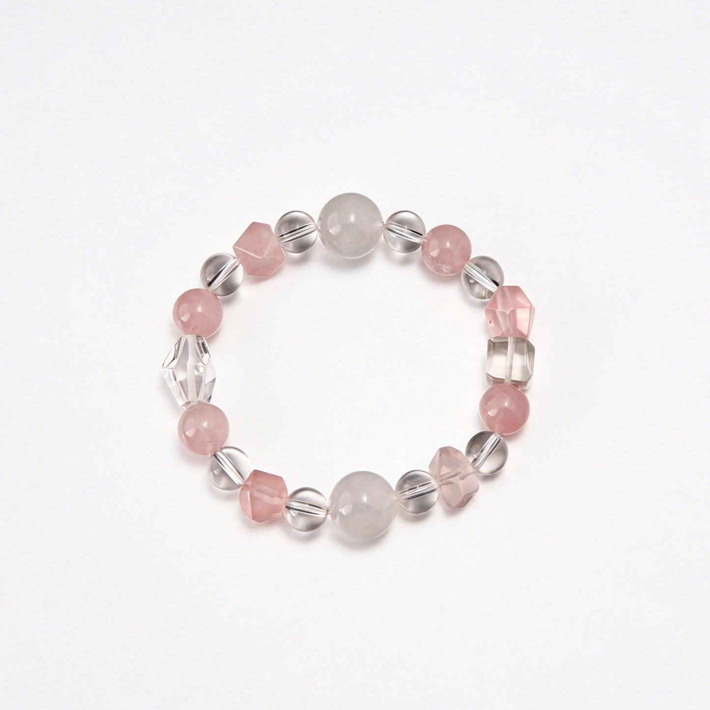 [AA-260006] Nurturing Mother's Energy Clear Quartz & Rose Quartz & Moonstone Love & Relationships