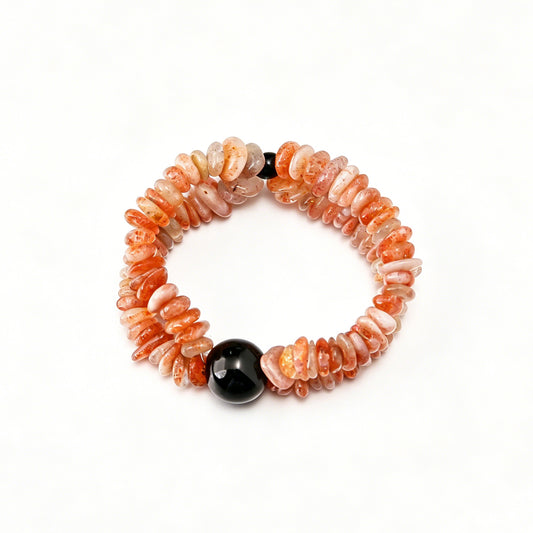 [AA-260037]Strength & Endurance Strawberry Quartz & Obsidian Vitality & Balance