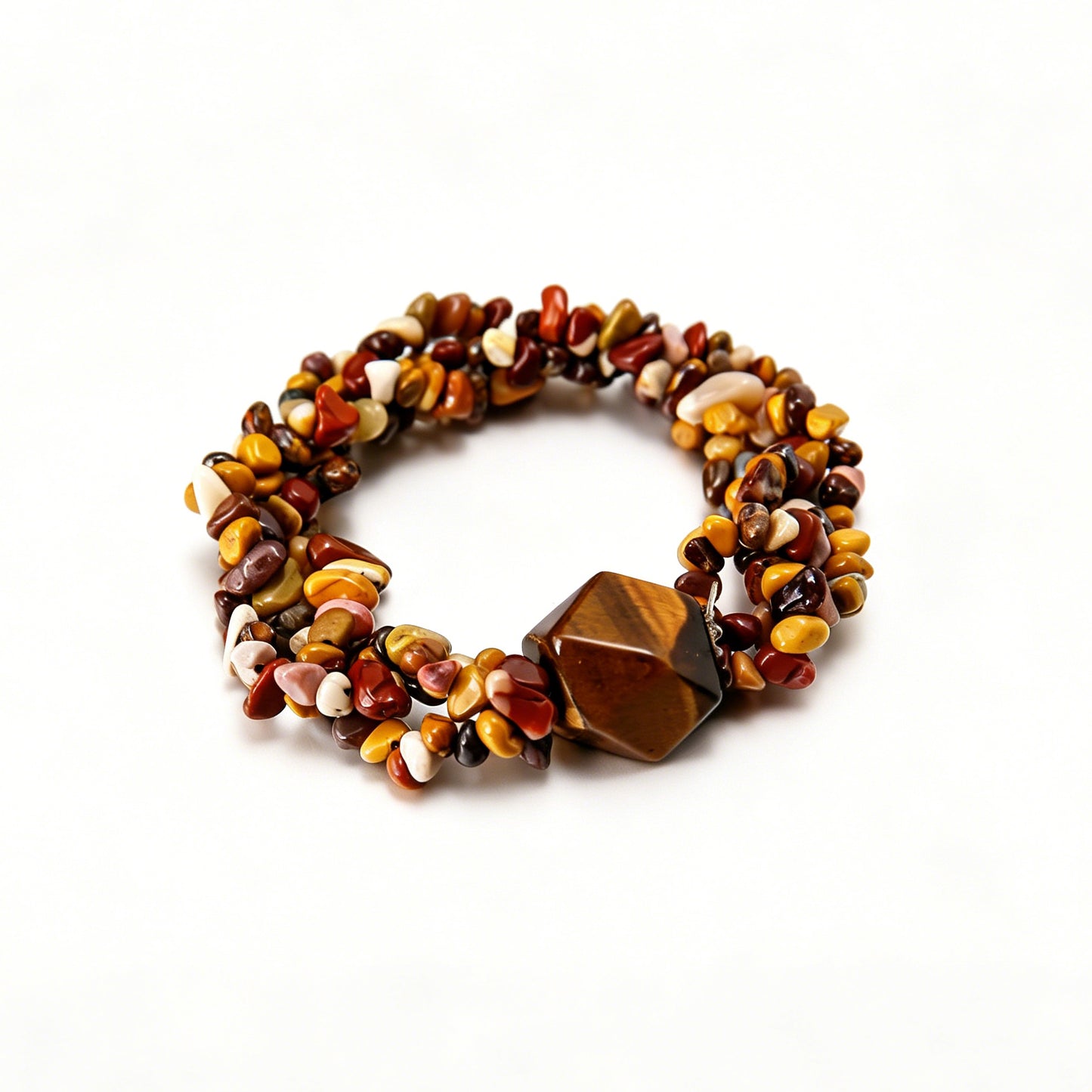 [AA-260034]Sacral Chakra Awakening  Tiger's Eye & Yolk Stone Vitality & Balance