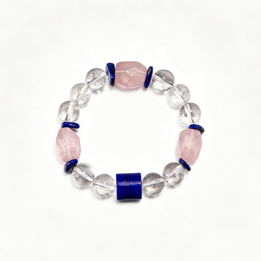 [AA-260020]Speak YSpeak Your Truth Gentlyour Truth Gently Rose Quartz & Lapis Lazuli & Clear Quartz