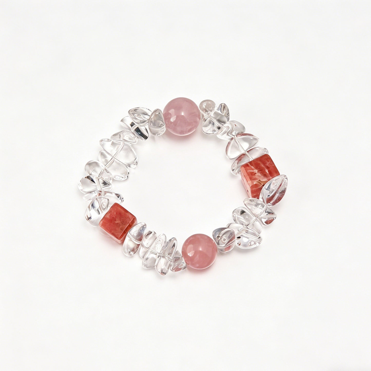 [AA-260003] The Heart Healer: Embrace Your Wounds Love & Relationships  Rhodochrosite & Clear Quartz