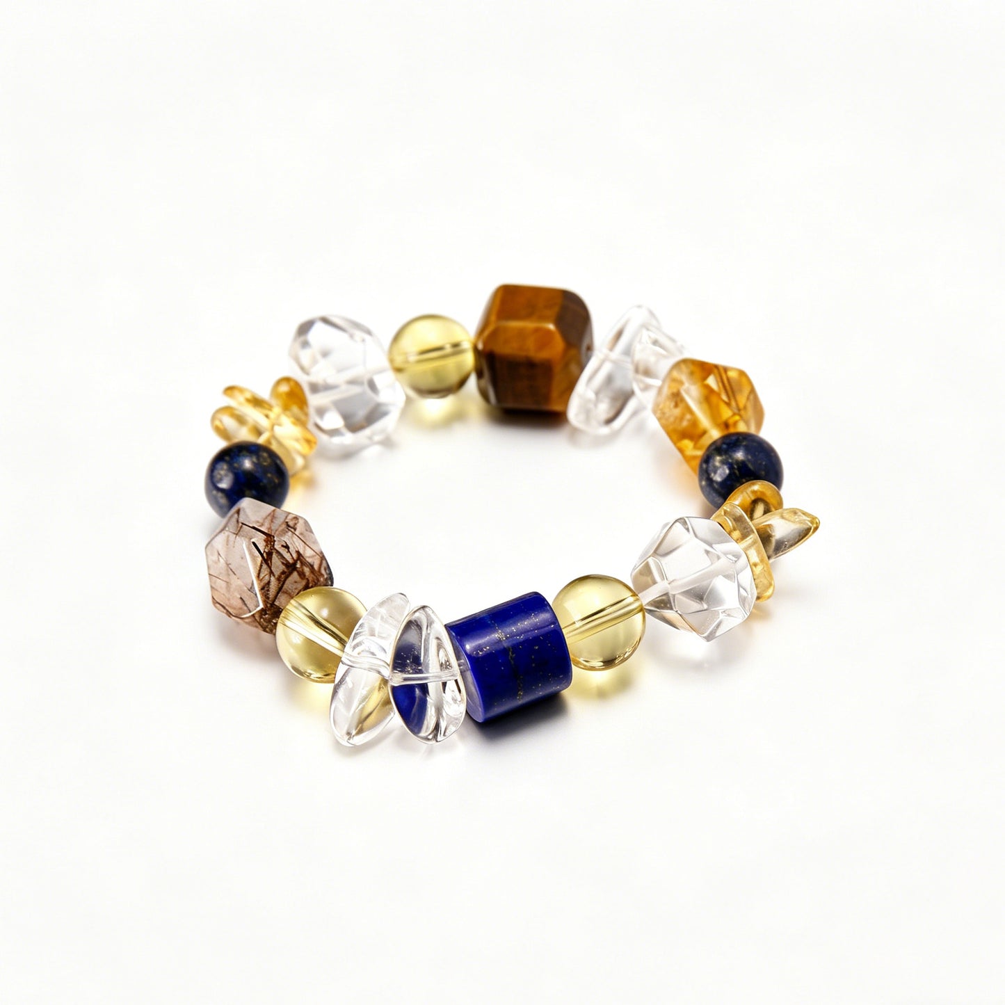 [AA-260009] Manifestation Blueprint of Leadership  Wealth & Career  Lapis Lazuli & Phantom Rutilated Quartz
