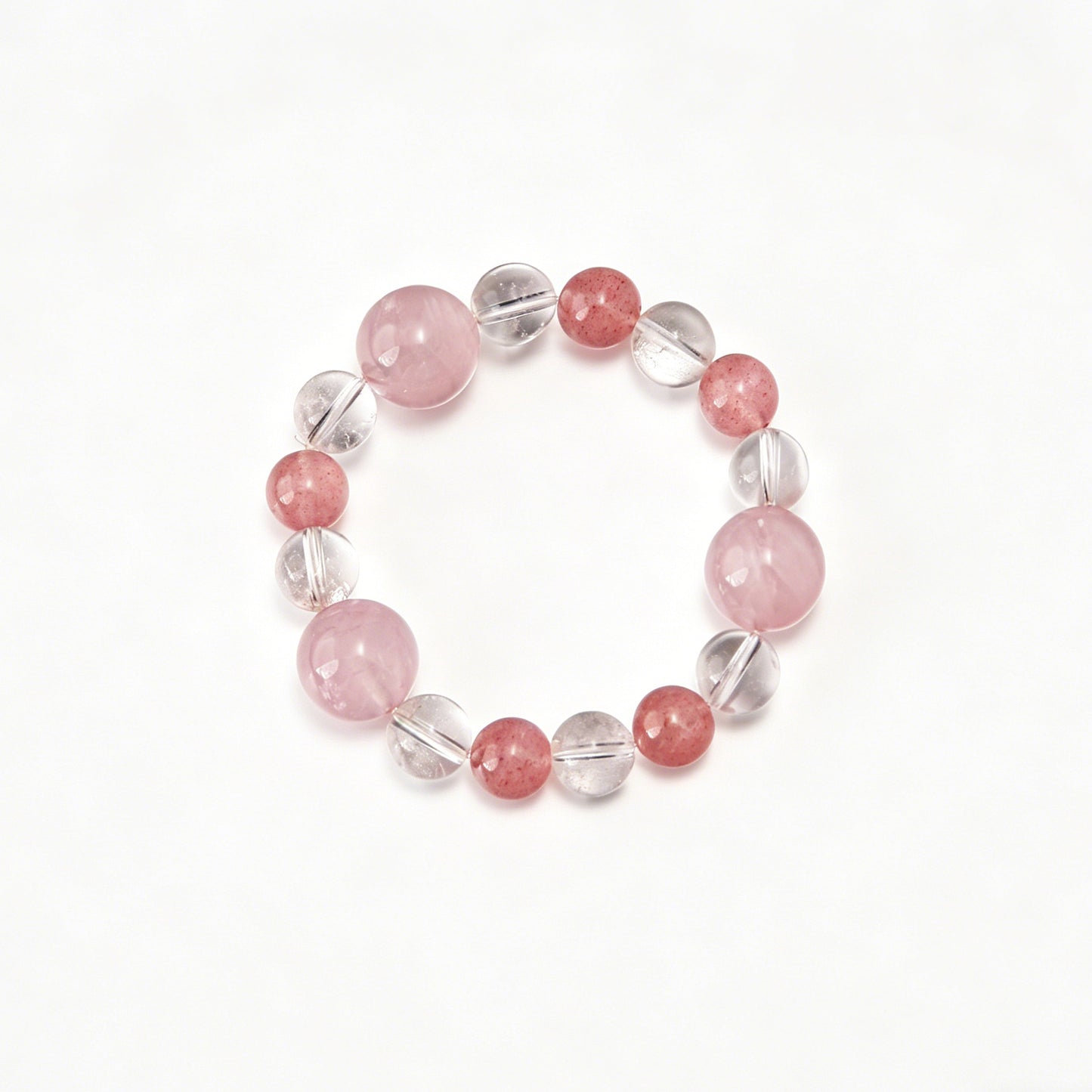 [AA-260002] Venusian Bloom: Love Magnet Rose Quartz & Clear Quartz Love & Relationships