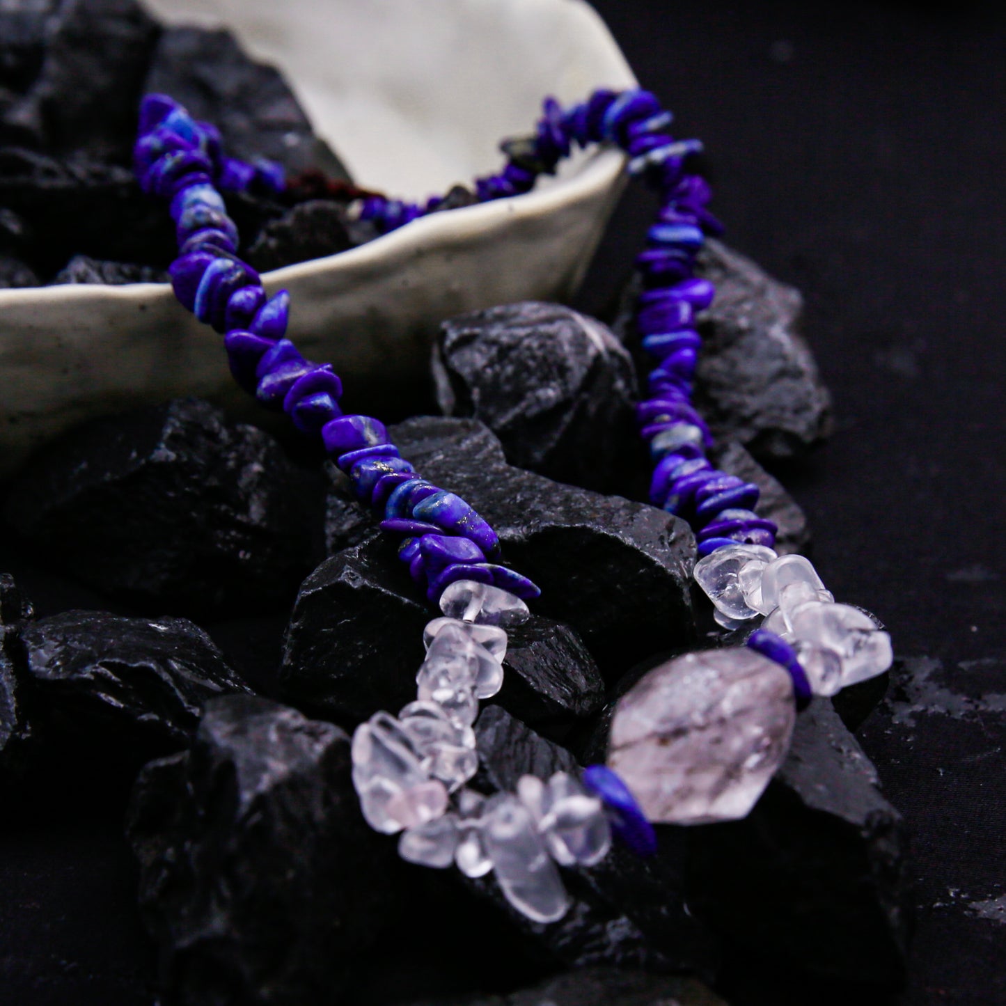 [AB-260044]The Golden Matrix: Illuminated Vision  Lapis Lazuli & Clear Quartz & Rutilated Quartz