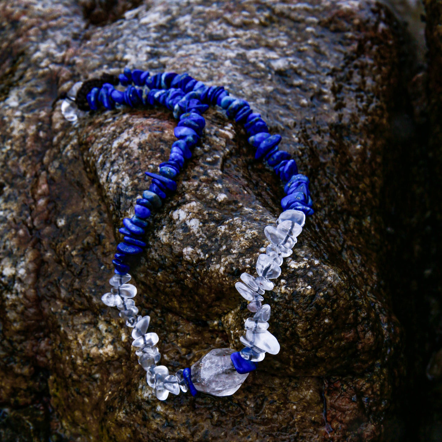 [AB-260044]The Golden Matrix: Illuminated Vision  Lapis Lazuli & Clear Quartz & Rutilated Quartz